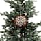 2 Pack 4.7" Gingerbread Snowflake Shatterproof Ball Ornaments by Ashland®